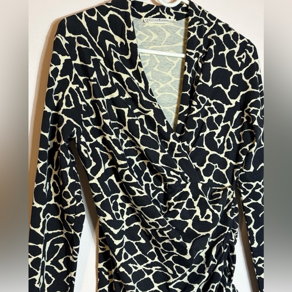 Peruvian Connection Medium Cyprus Top Ruched Long… - image 2